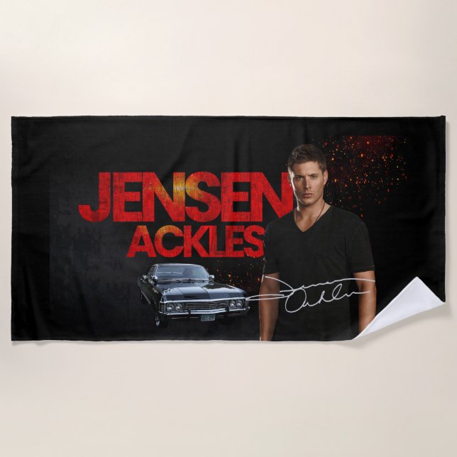 Telo Mare Jensen Ackles  Beach Towel (Front)