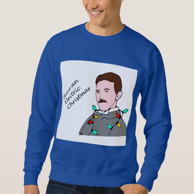 Telsa Electric Christmas Sweatshirt (Front)