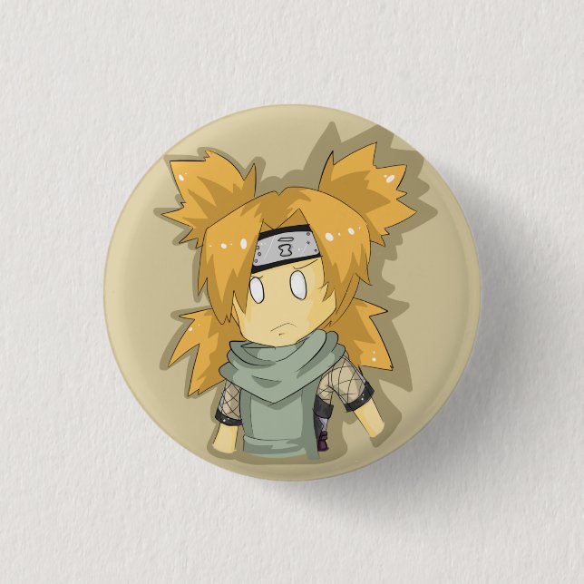 temari 3 cm round badge (Front)