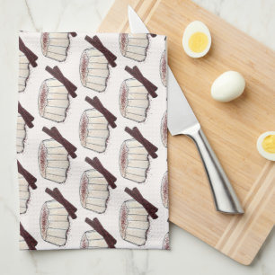 Tembleque Puerto Rican New Year Coconut Pudding Tea Towel