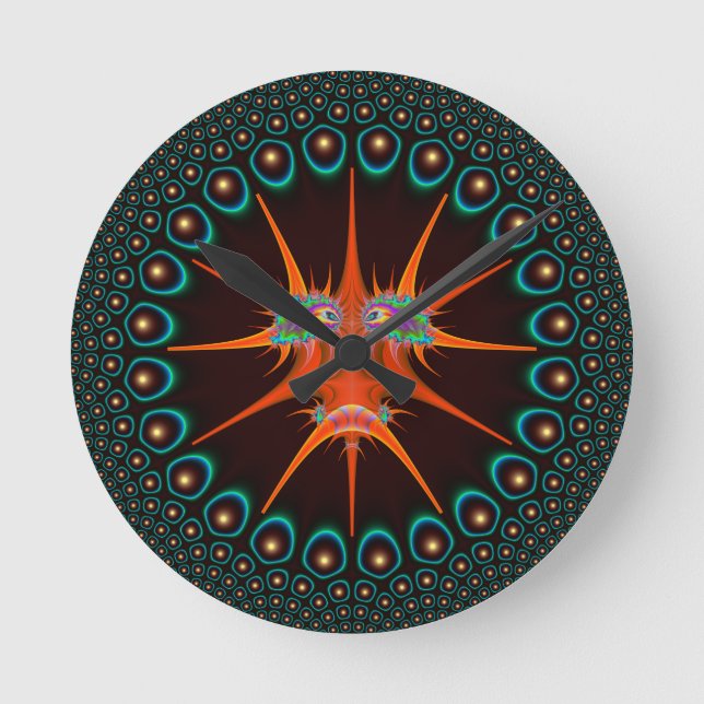 Tembusu Bug in 24 Point Circular Frame Round Clock (Front)