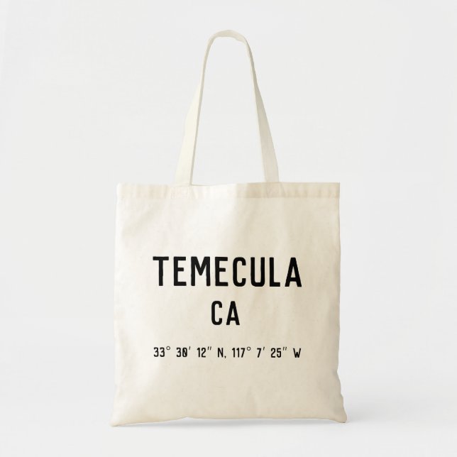 TEMECULA, CA TOTE BAG (Front)