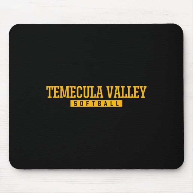 Temecula Valley High School Softll  Mouse Mat (Front)