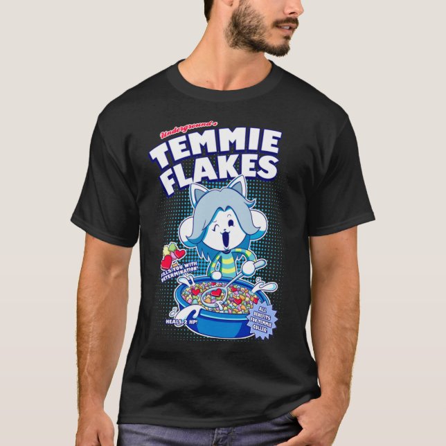 Temmie Flakes! Essential T-Shirt (Front)