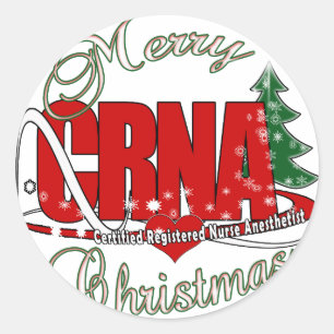TEMP MERRY CHRISTMAS CLASSIC ROUND STICKER