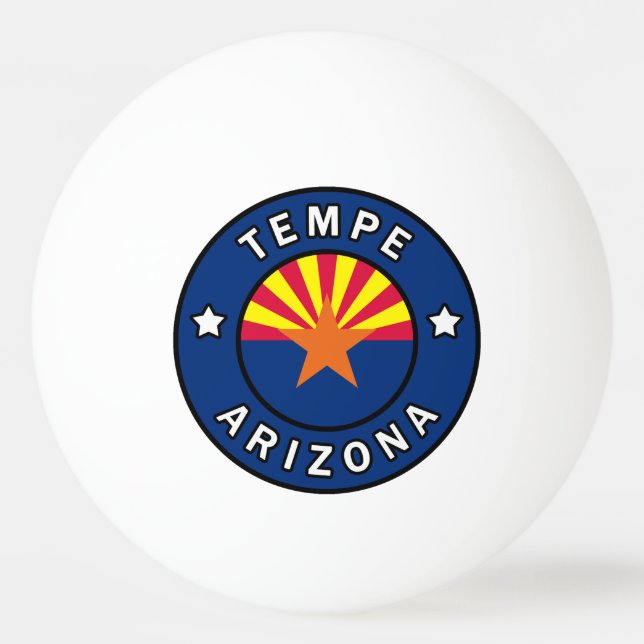 Tempe Arizona Ping Pong Ball (Front)