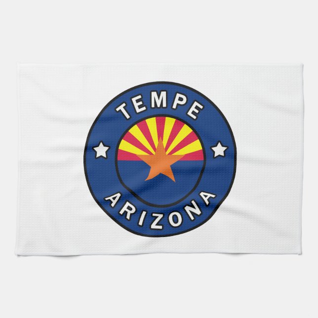 Tempe Arizona Tea Towel (Horizontal)