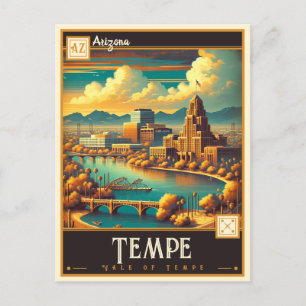 Tempe, Arizona   Vintage Postcard
