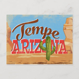 Tempe Arizona Vintage Travel Postcard