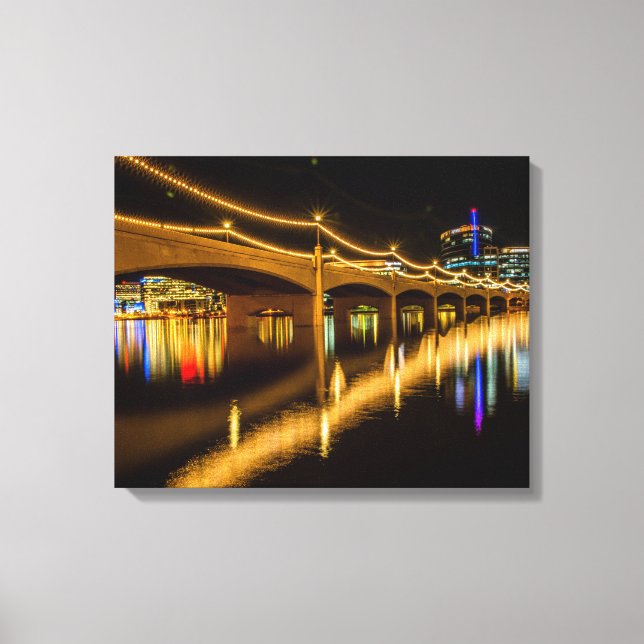 Tempe Town Lake Arizona Canvas Print (Front)