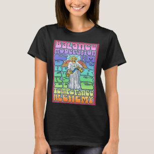Temperance Card Rock n Roll Tarot Deck Poster T-Shirt