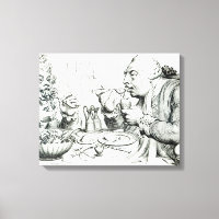 Temperance Enjoying a Frugal Meal