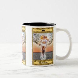 Temperance Tarot Card Art Two-Tone Coffee Mug