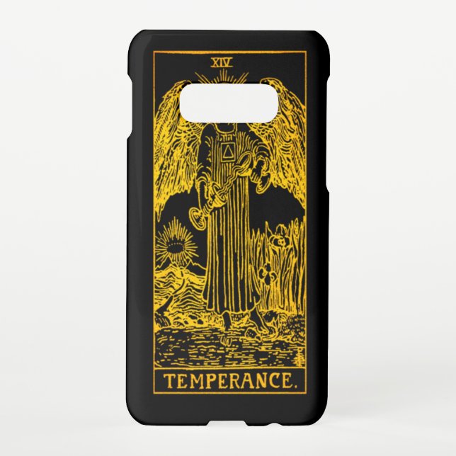 Temperance Tarot Card | Gold & black | Samsung Galaxy Case (Back)