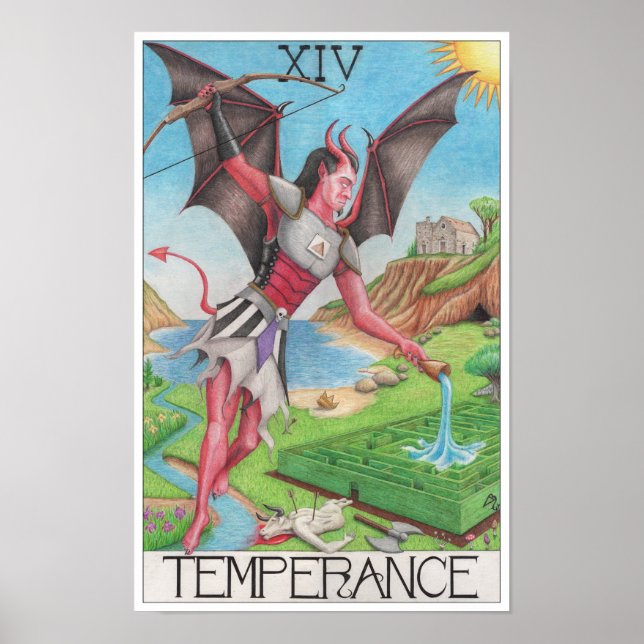 Temperance tarot card poster (Front)