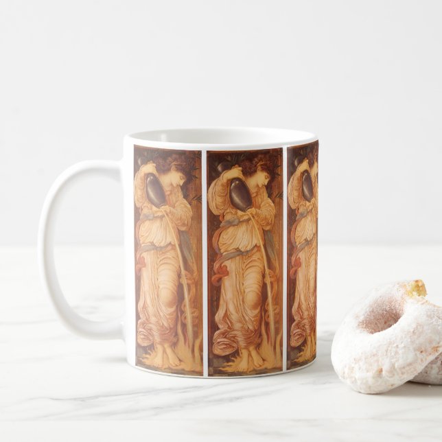 Temperantia by Sir Edward Coley Burne-Jones Coffee Mug (With Donut)