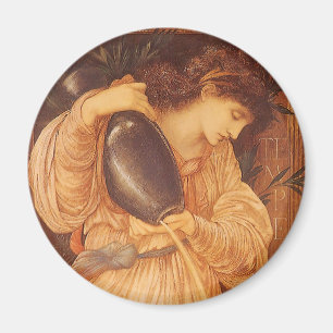 Temperantia by Sir Edward Coley Burne-Jones Magnet