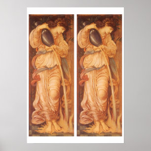 Temperantia by Sir Edward Coley Burne-Jones Poster