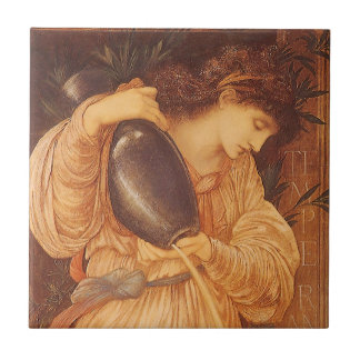 Temperantia by Sir Edward Coley Burne-Jones Tile
