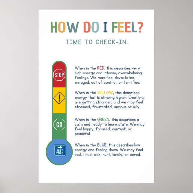 Temperature Check in Zones Classroom Poster (Front)