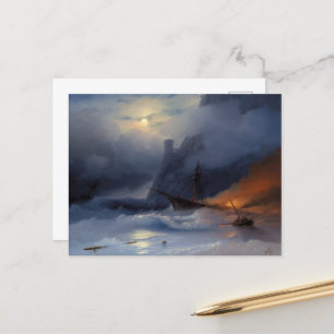Tempest by Ivan Aivazovsky Holiday Postcard