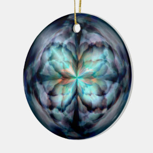 Tempest II (Blue) Ceramic Tree Decoration