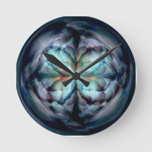 Tempest II (Blue) Round Clock