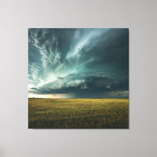 Tempest Over the Plains – Storm Chaser’s Dream Pri Canvas Print