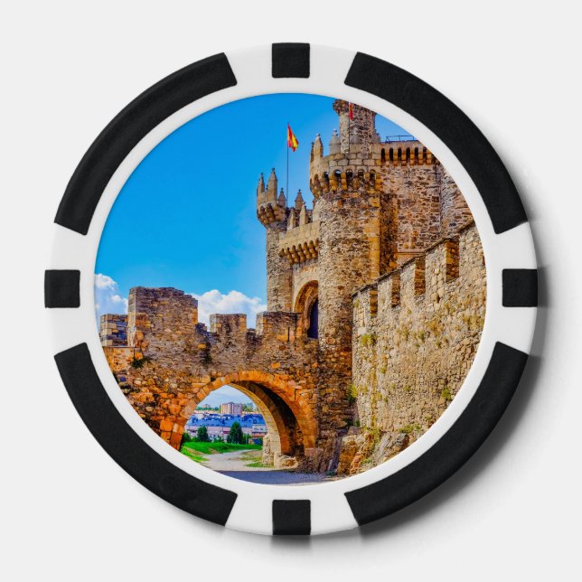 Templar castle poker chips (Front)