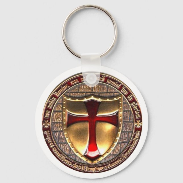 TEMPLAR COIN. KEY RING (Front)