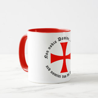 Templar cross coffee cup and templermotto