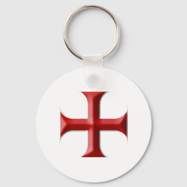 Templar Cross Key Ring (Front)