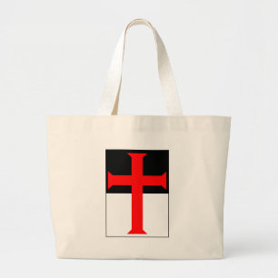Templar Cross On Beausant Large Tote Bag