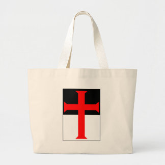 Templar Cross On Beausant Large Tote Bag