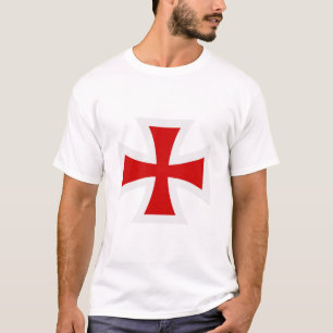 Templar Cross Premium Knightly Honor Fine Art  T-Shirt