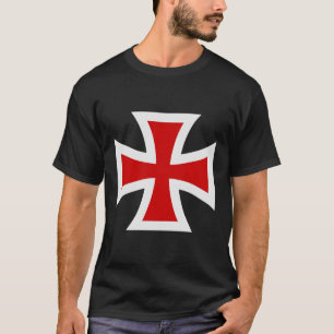 Templar Cross Premium Knightly Honor Fine Art  T-Shirt