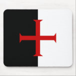 Templar flag mousepad<br><div class="desc">Image used under Creative Commons licence http://creativecommons.org/licenses/by-sa/2.5/deed.en</div>