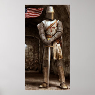 Templar Knight Poster Art