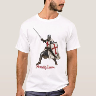 Templar knight T-shirt - Non nobis, Domine