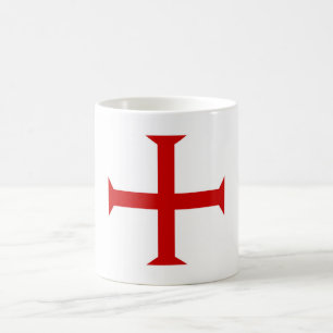 templar knights red cross malta teutonic hospitall coffee mug