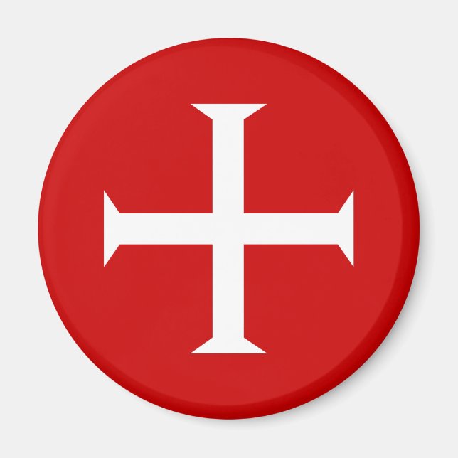 templar knights red cross malta teutonic hospitall magnet (Front)