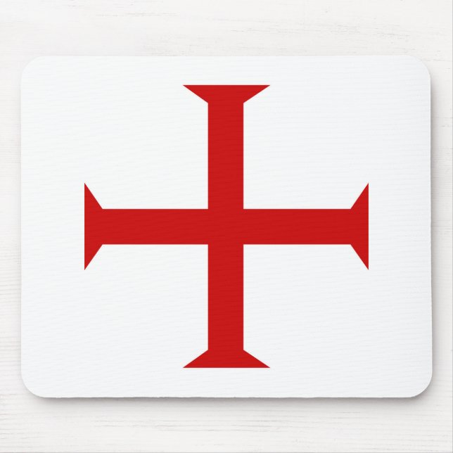 templar knights red cross malta teutonic hospitall mouse mat (Front)