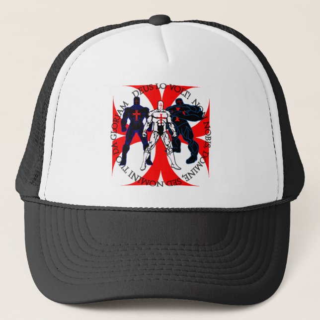 Templar Superheroes Trucker Hat (Front)