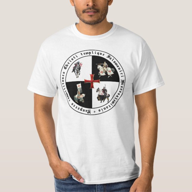 Templar with red cross T-Shirt (Front)