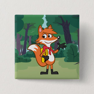 template 15 cm square badge