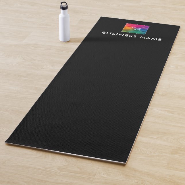 Template Add Company Business Logo Here Fitness Yoga Mat (In Situ)