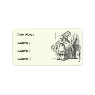 Template Alice Looking for the Door Label