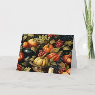 TEMPLATE, Autumn harvest, colours of fall, Card