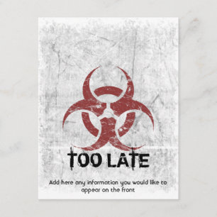 Template Biohazard Grunge Customisable