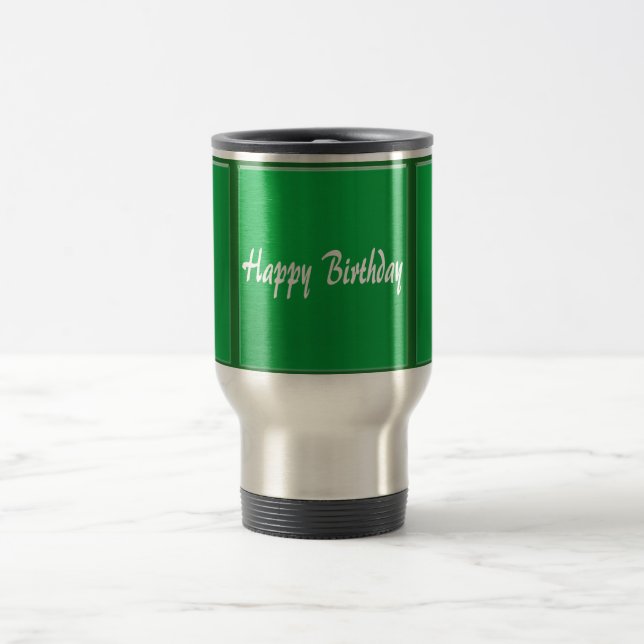 TEMPLATE Blank DIY easy customise add TEXT PHOTO Travel Mug (Center)